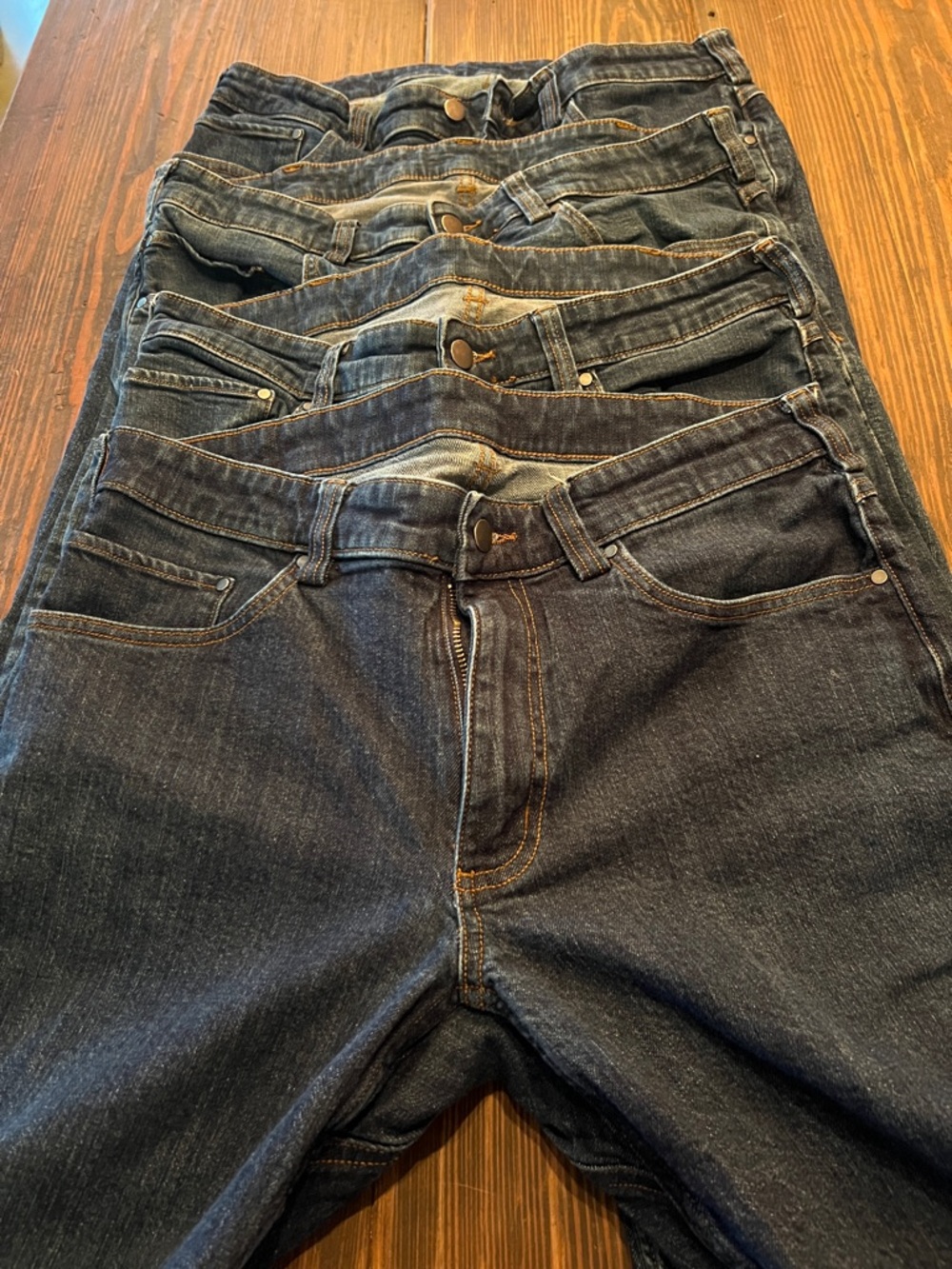 Duluth Trading Co Dark Blue Straight Jeans